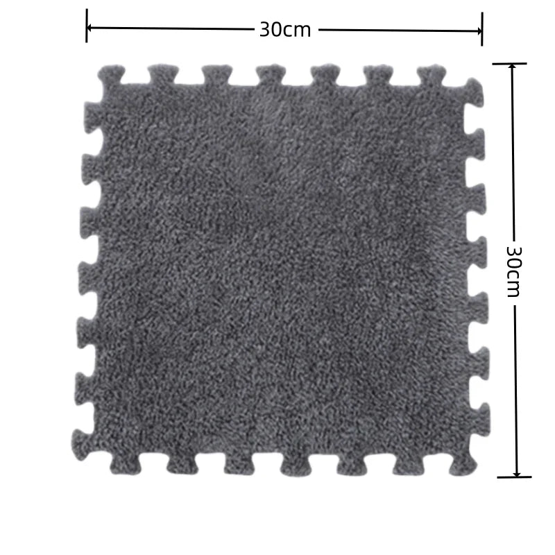Plush puzzle carpet for floor