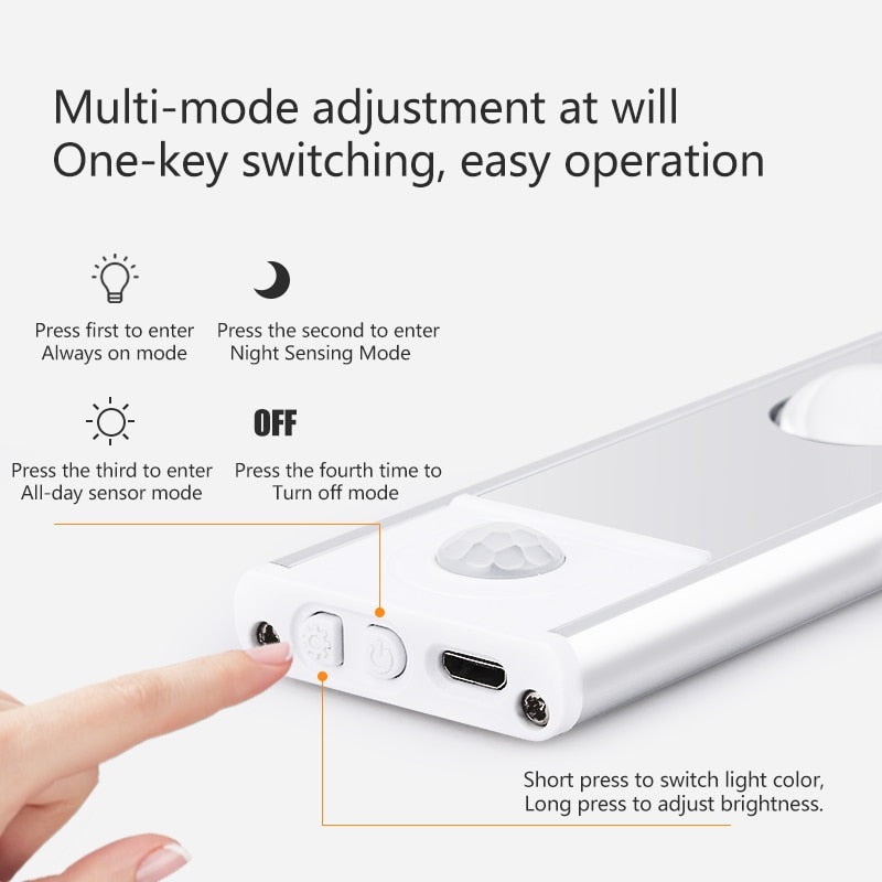 USB LED Night Light Motion Sensor Light