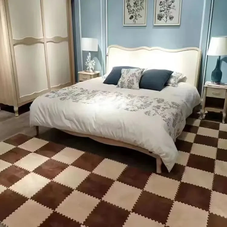 Plush puzzle carpet for floor