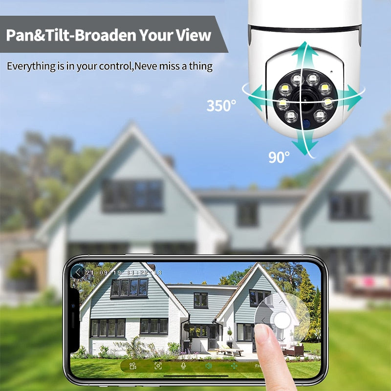 Wireless Wifi Light Bulb Camera Security Camera