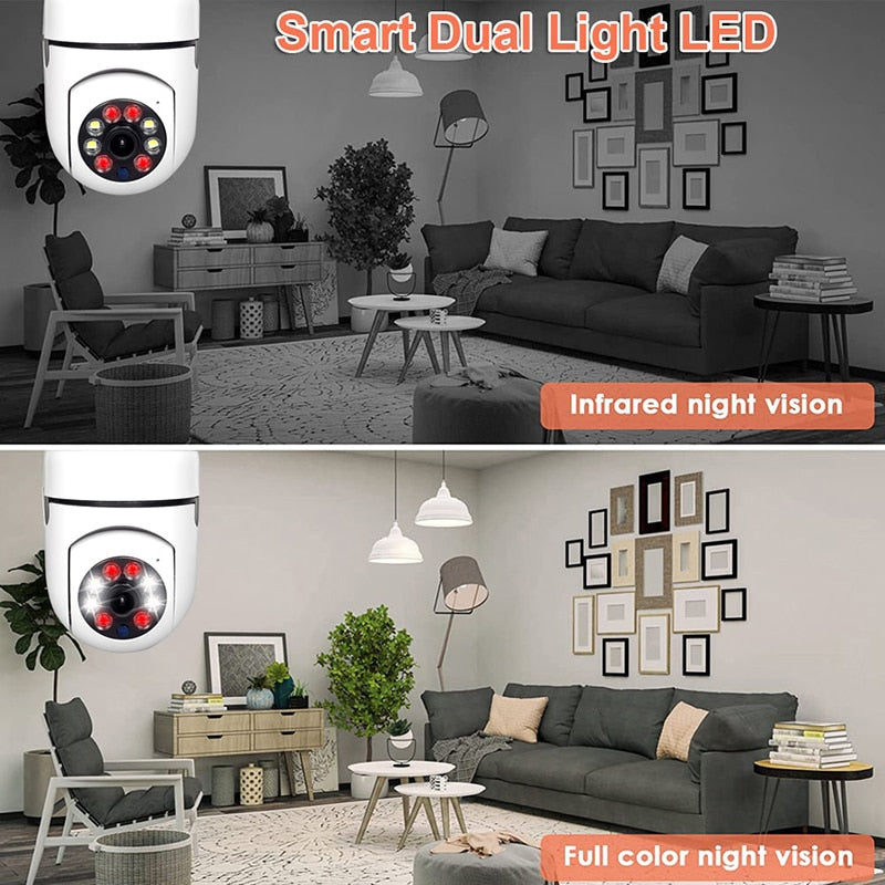 Wireless Wifi Light Bulb Camera Security Camera