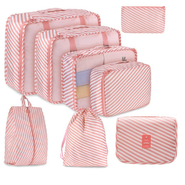 8 Pcs /Set Suitcase Organize Storage Bag
