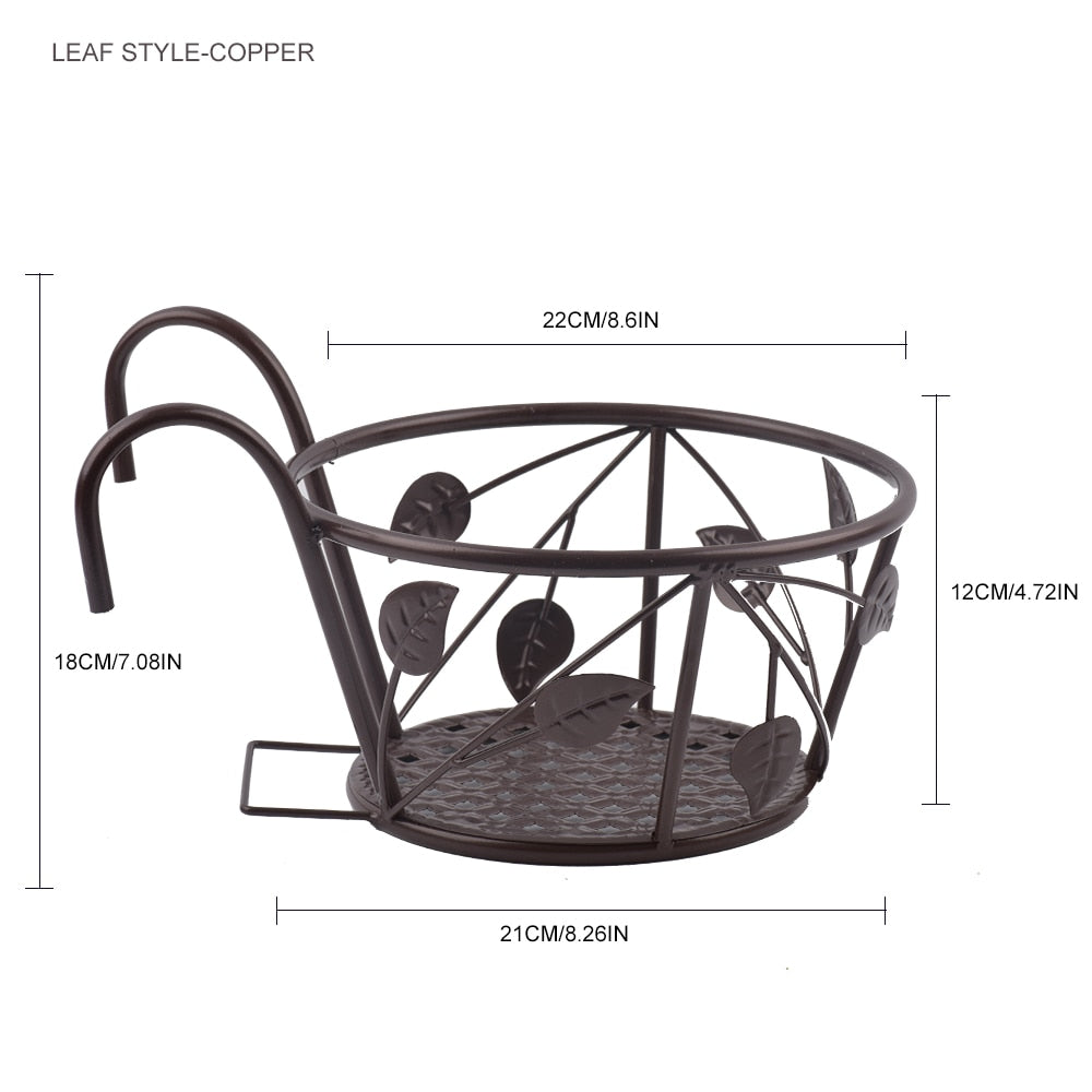 flower- Railing Planter Holder