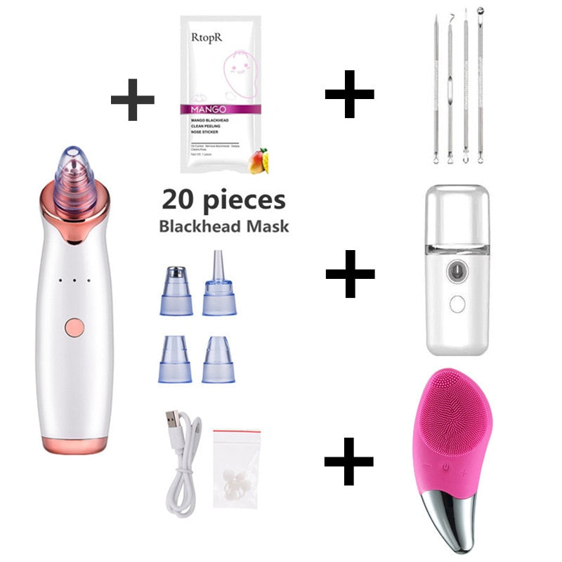Electric pore cleaner and blackhead remover
