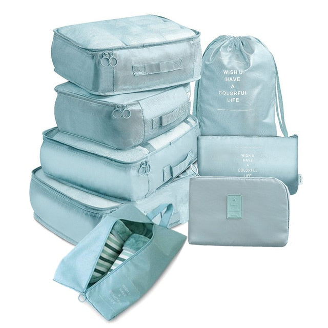 8 Pcs /Set Suitcase Organize Storage Bag