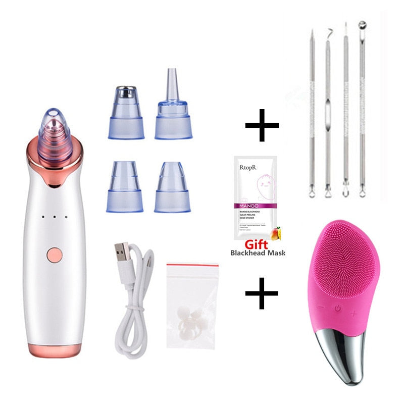 Electric pore cleaner and blackhead remover
