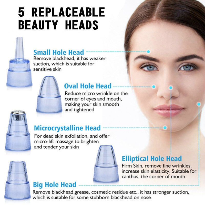 Electric pore cleaner and blackhead remover