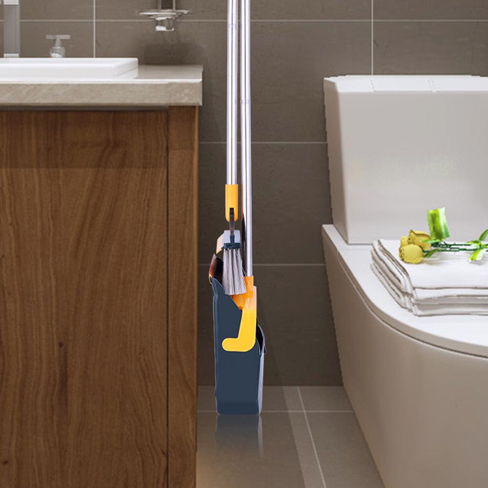 Broom and Garbage Container Set
