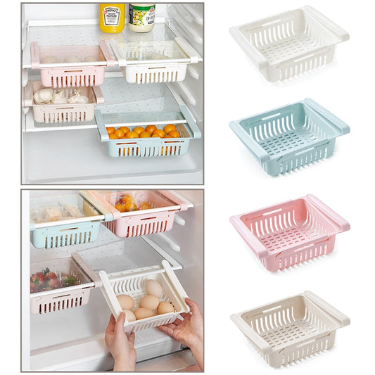 Adjustable Fridge Storage Drawer
