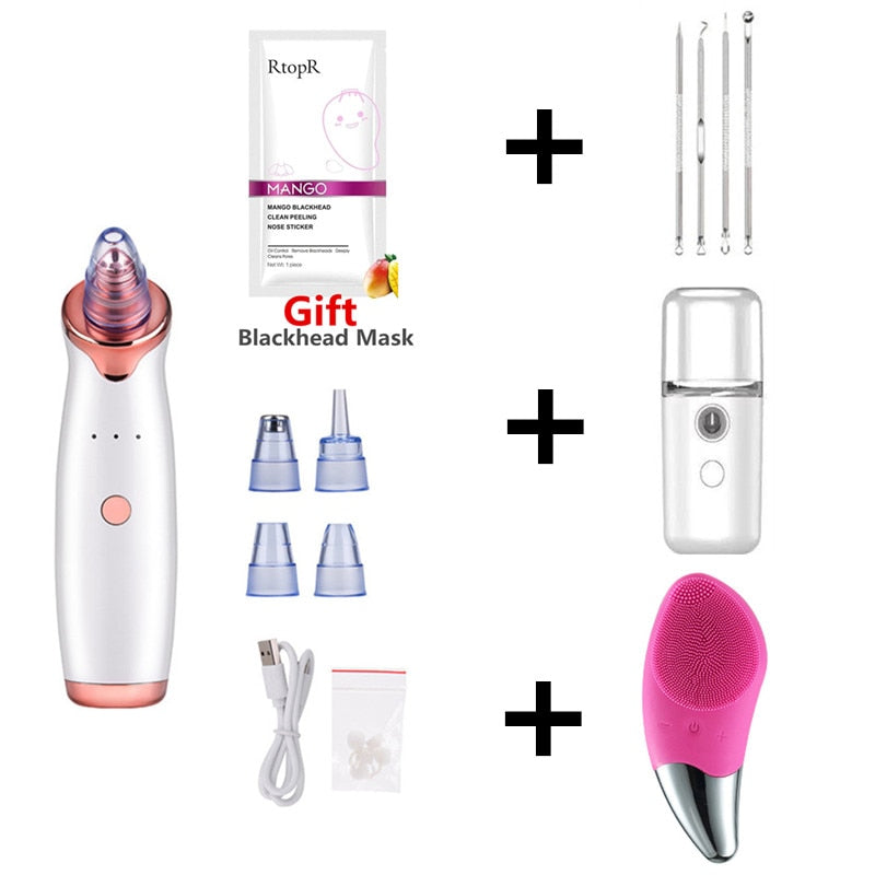 Electric pore cleaner and blackhead remover