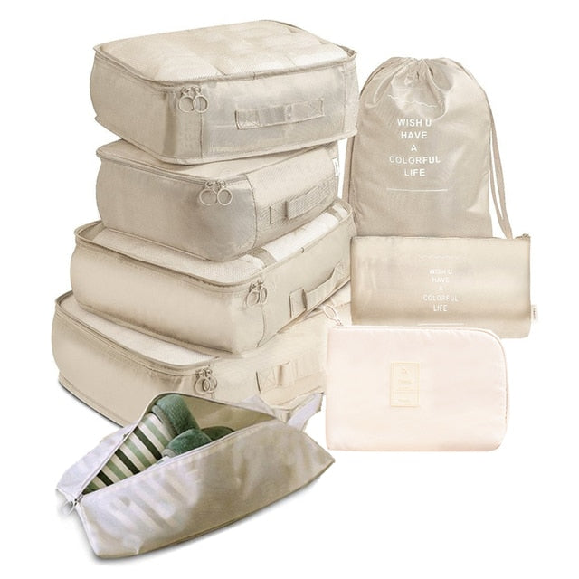 8 Pcs /Set Suitcase Organize Storage Bag