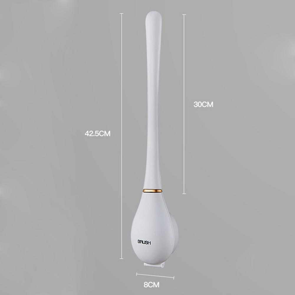Wall Mounted Soft Silicone Toilet Brush