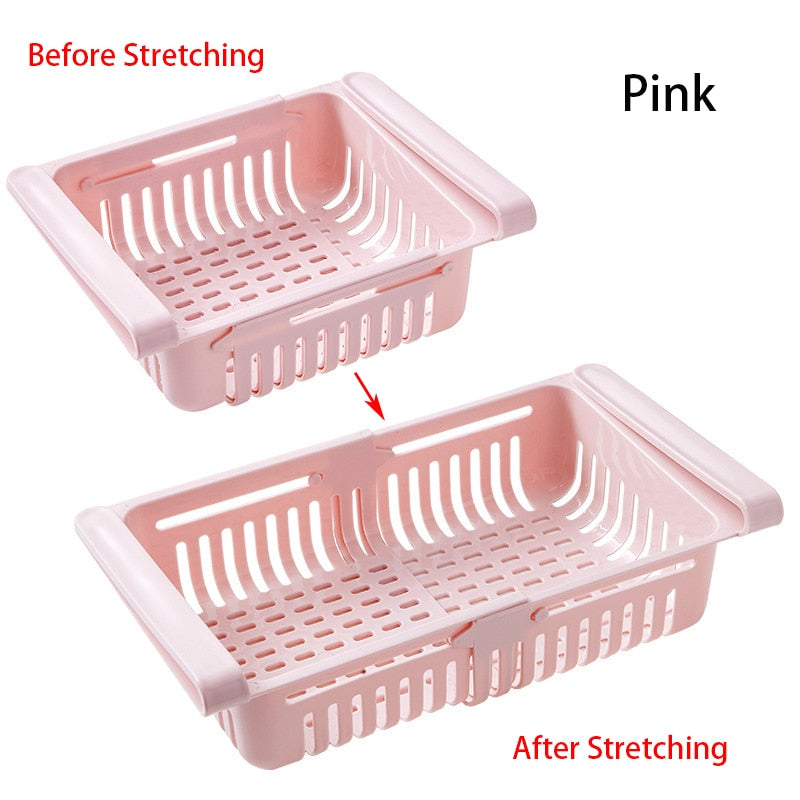 Adjustable Fridge Storage Drawer