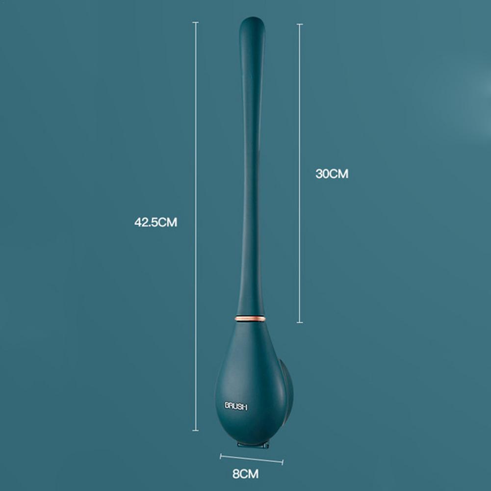 Wall Mounted Soft Silicone Toilet Brush
