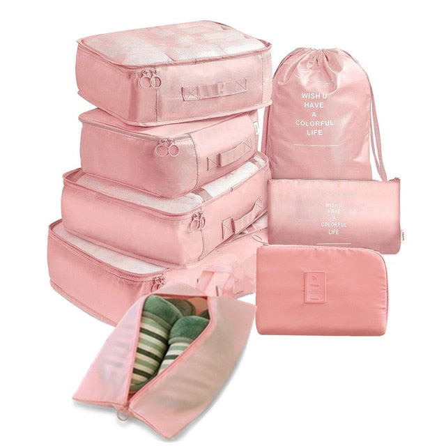 8 Pcs /Set Suitcase Organize Storage Bag