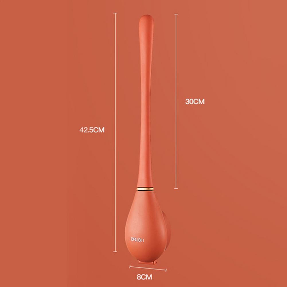 Wall Mounted Soft Silicone Toilet Brush