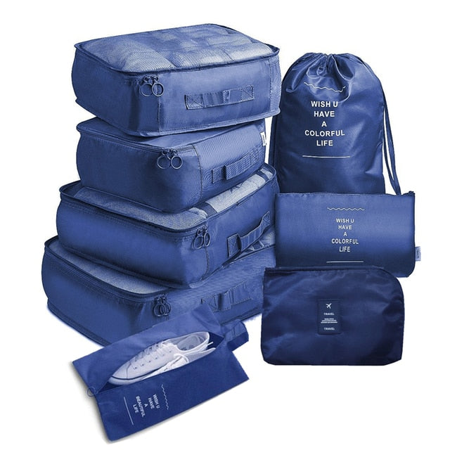 8 Pcs /Set Suitcase Organize Storage Bag