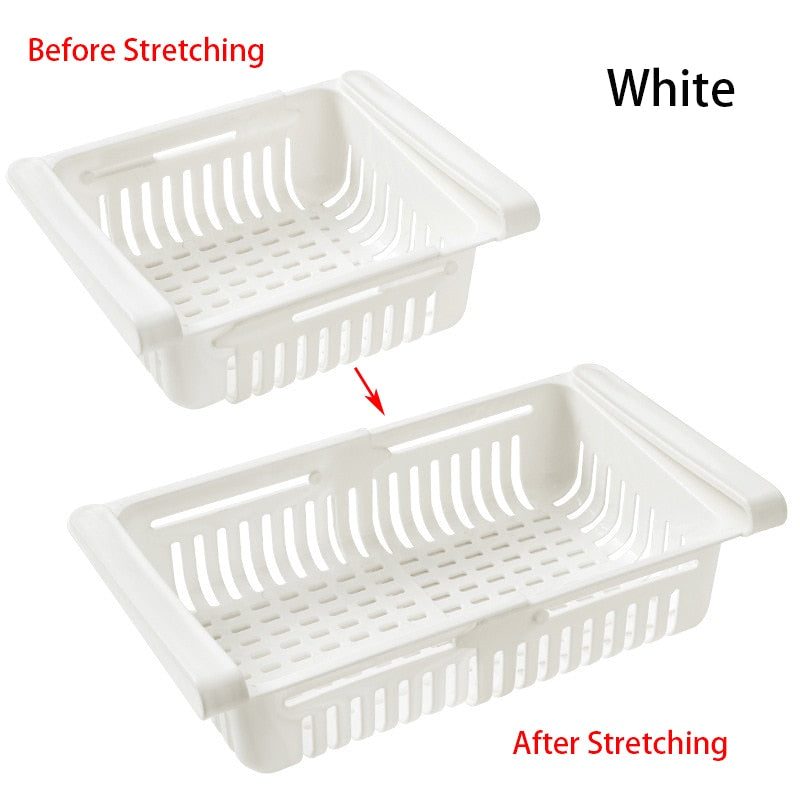 Adjustable Fridge Storage Drawer
