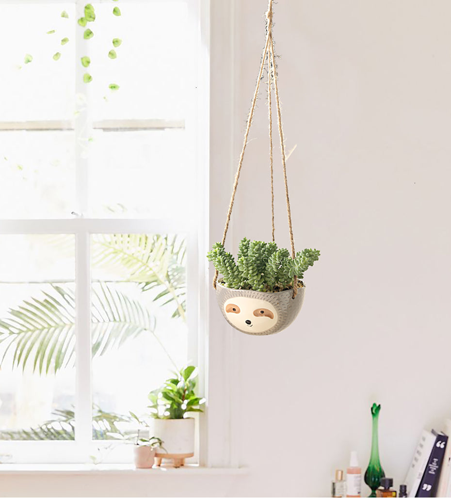 Hanging Sloth Planter