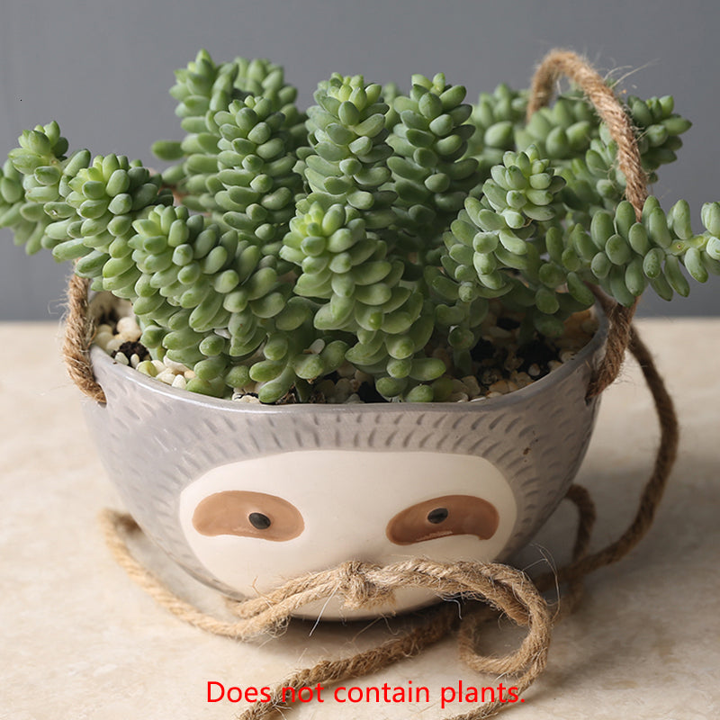 Hanging Sloth Planter