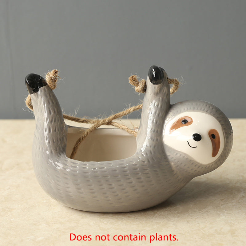 Hanging Sloth Planter