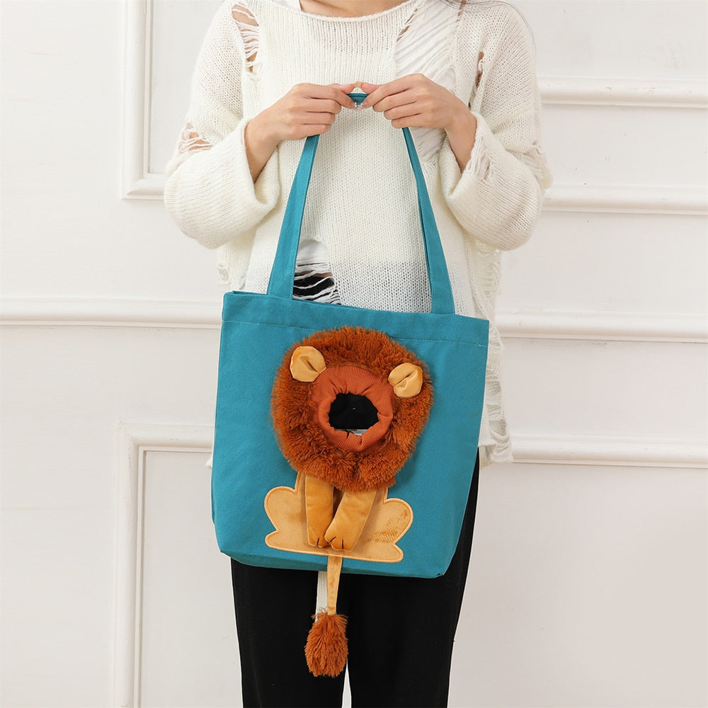 LION TOTE BAG FOR CATS