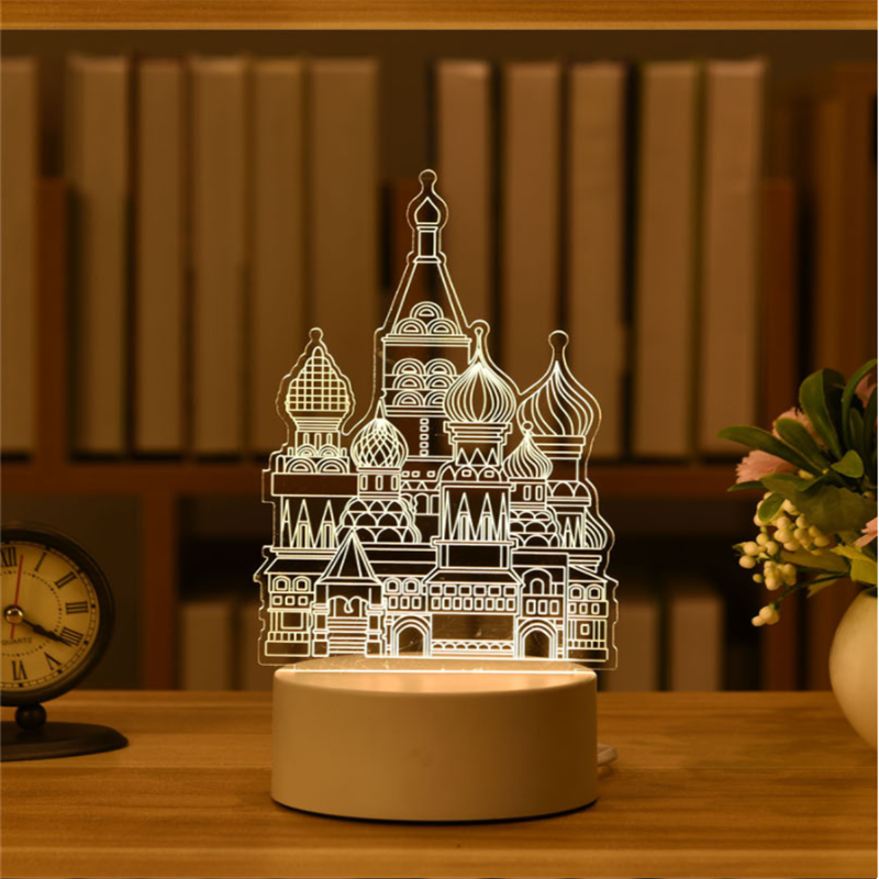 3D Creative Animals Bedside LED Night Lamp