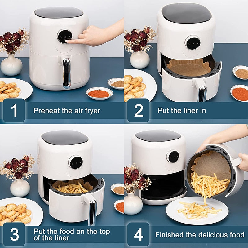 Air Fryer Disposable Paper Liner (25-50 PCS)