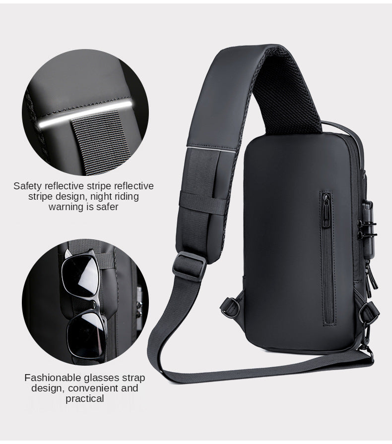 Crossbody Leather Anti-Theft Waterproof Bag