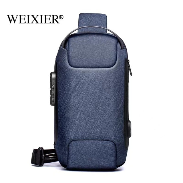 Crossbody Leather Anti-Theft Waterproof Bag