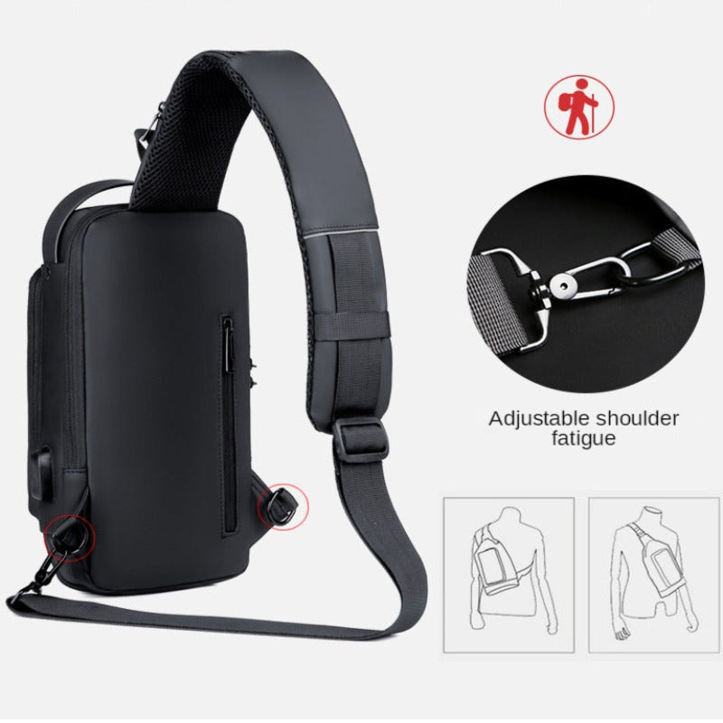 Crossbody Leather Anti-Theft Waterproof Bag