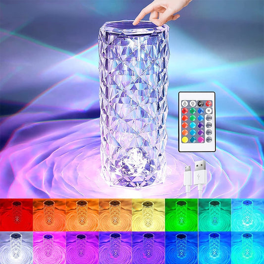 Touching Control Rose Acrylic Lamp