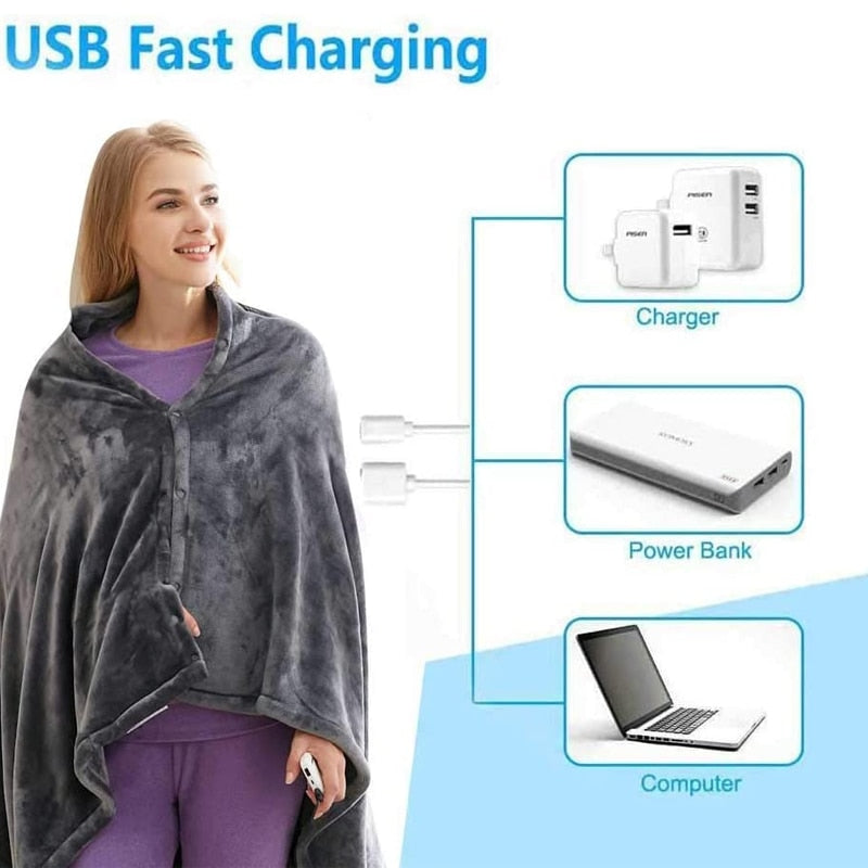 Heated Blanket Shawl