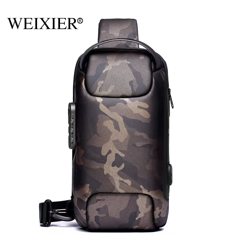 Crossbody Leather Anti-Theft Waterproof Bag