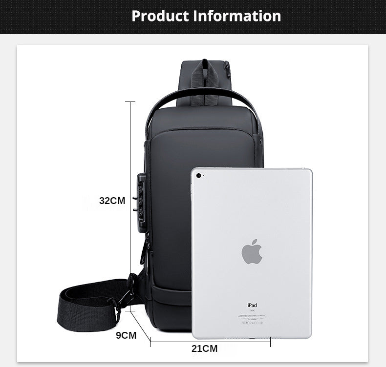 Crossbody Leather Anti-Theft Waterproof Bag