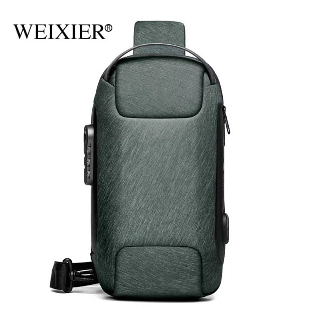 Crossbody Leather Anti-Theft Waterproof Bag