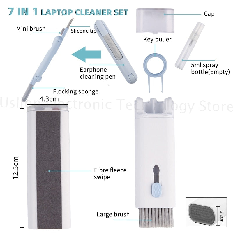 7 in 1 Computer Keyboard Earphone Cleaner