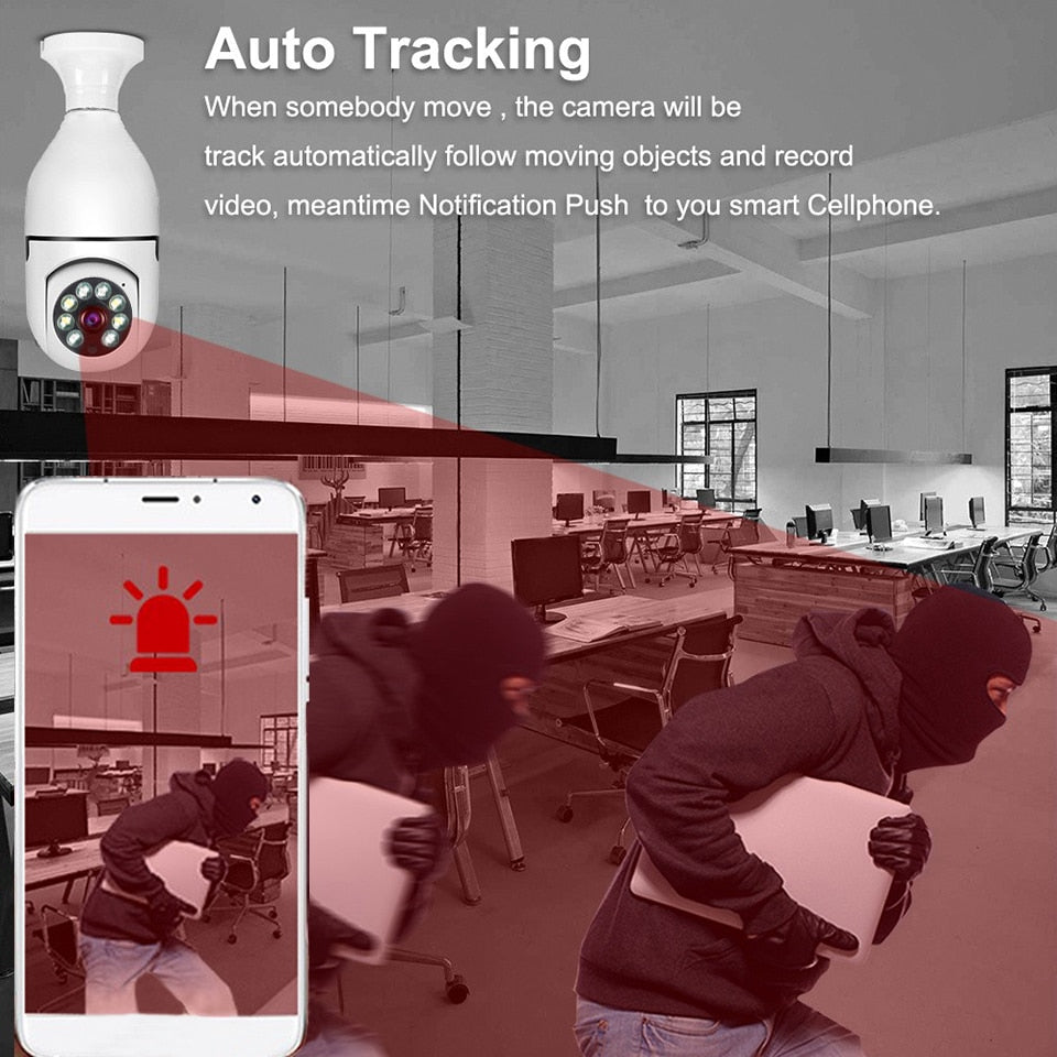 Wireless Wifi Light Bulb Camera Security Camera