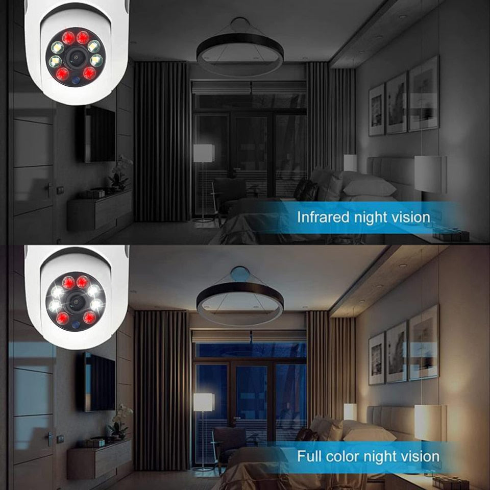 Wireless Wifi Light Bulb Camera Security Camera