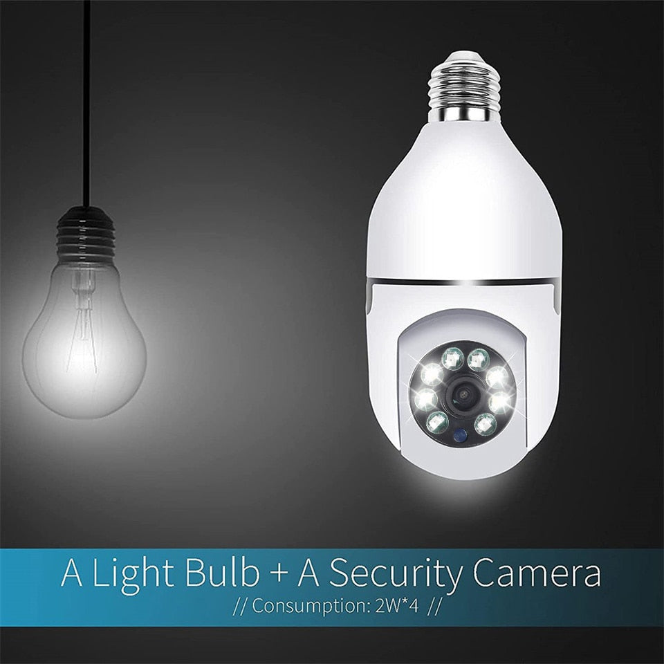 Wireless Wifi Light Bulb Camera Security Camera