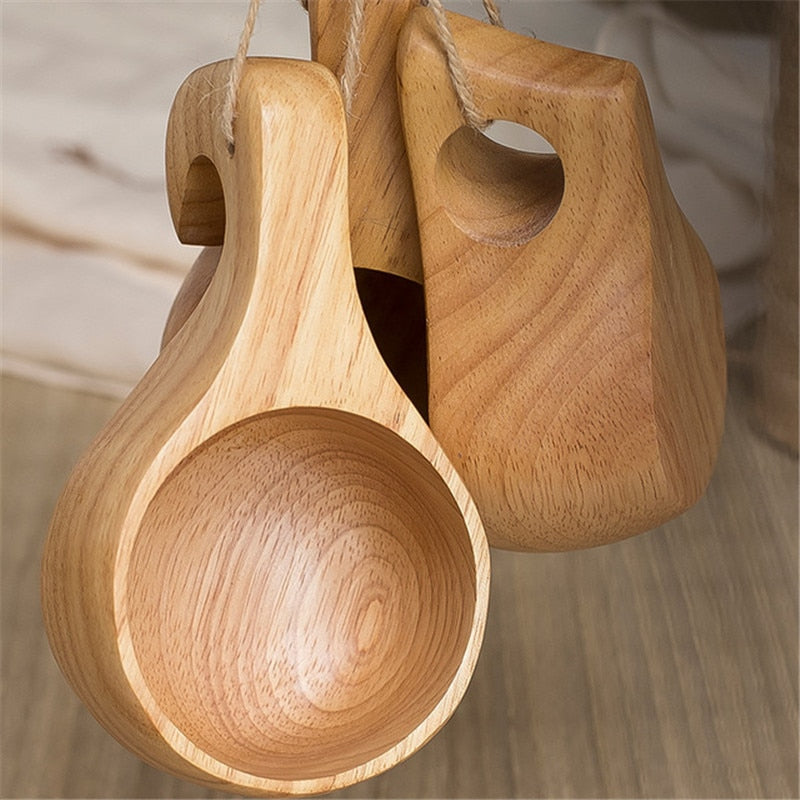 Ancient handmade rubberwood cup