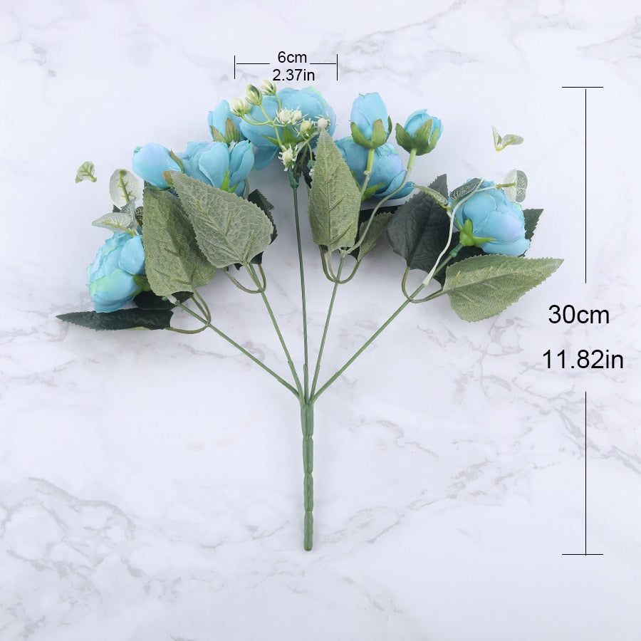 Silk Peony Artificial Flowers Bouquet
