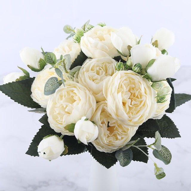 Silk Peony Artificial Flowers Bouquet