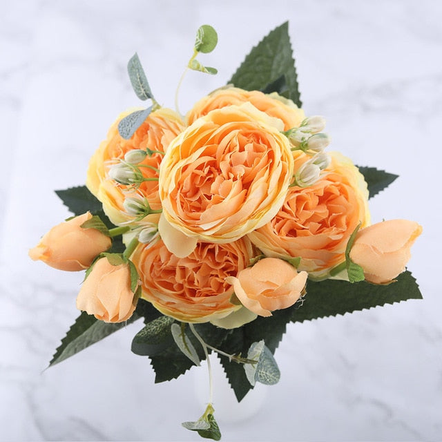 Silk Peony Artificial Flowers Bouquet