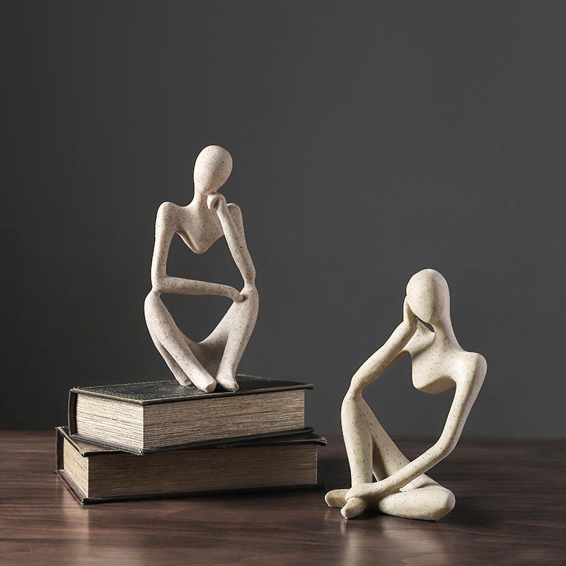 Thinker Resin Statue