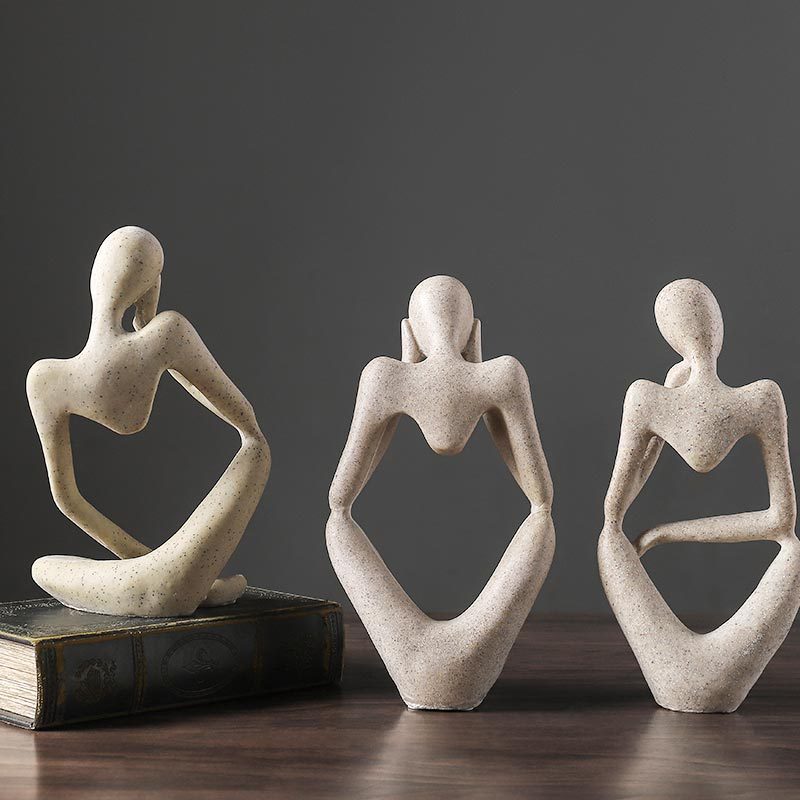 Thinker Resin Statue
