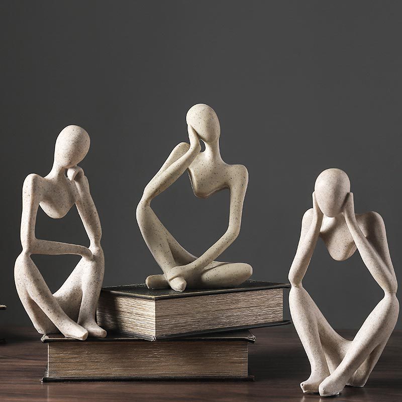 Thinker Resin Statue