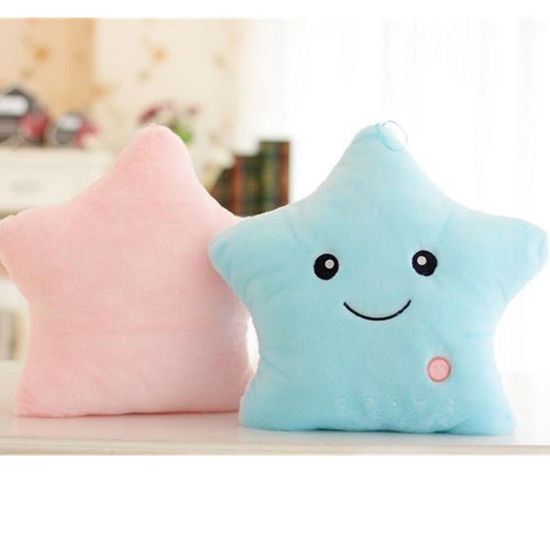 LED Light Toys For Kids-Luminous and Glowing Star Pillow