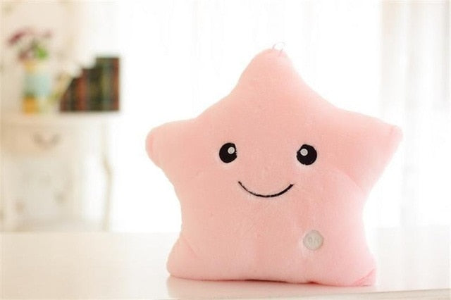 LED Light Toys For Kids-Luminous and Glowing Star Pillow