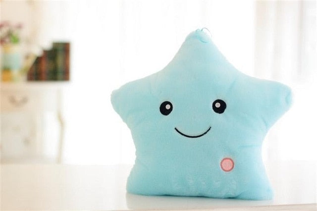 LED Light Toys For Kids-Luminous and Glowing Star Pillow